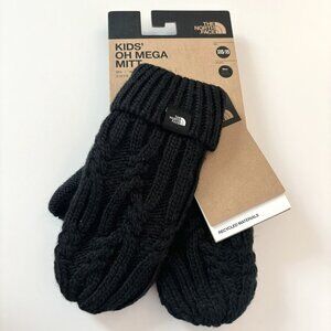 NWT! The North Face Kids Oh Mega Knit Mitten in Black Size XXS/XS